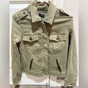 Kut from the Kloth Olive Jean Jacket
